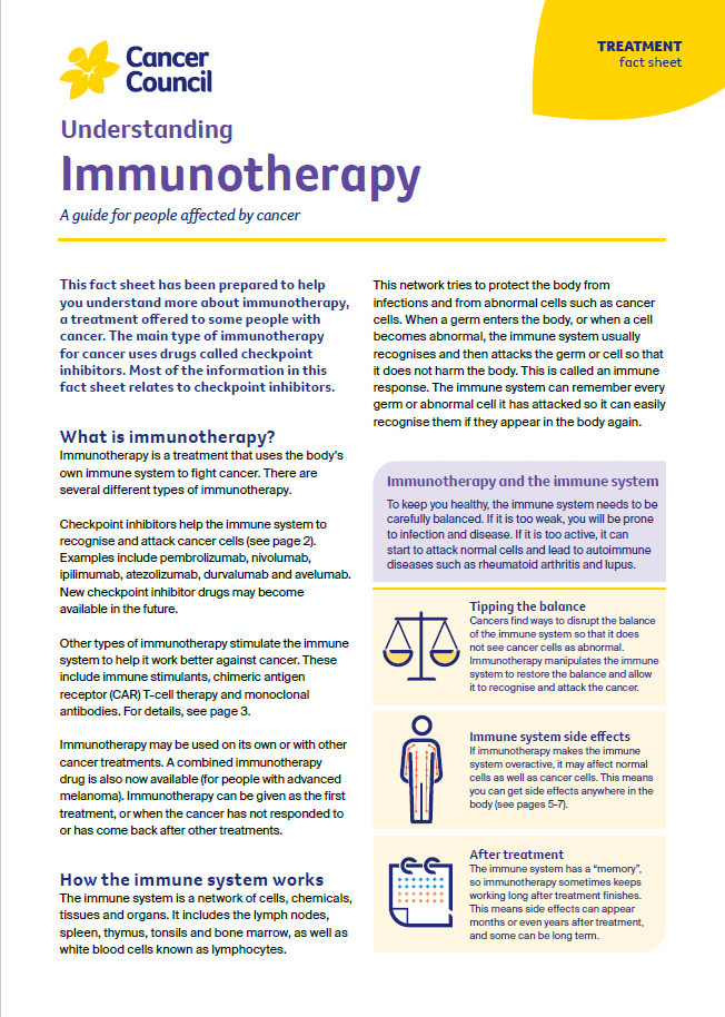 Understanding Immunotherapy cover thumbnail