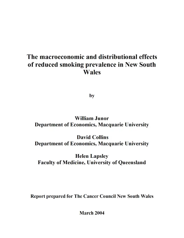 Research that sparked the Tackling Tobacco program