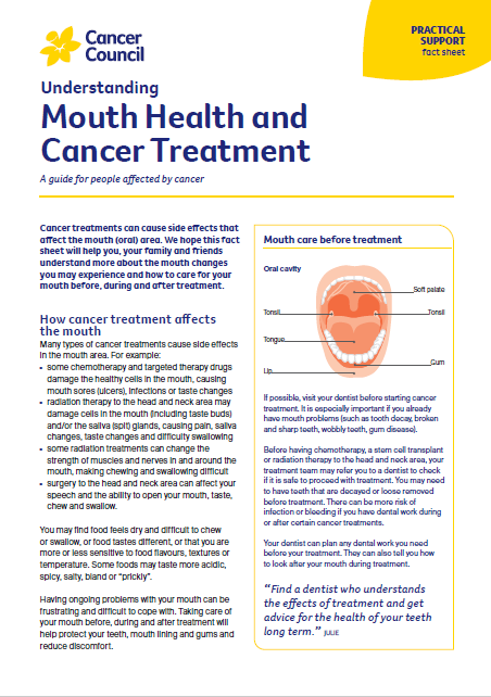 Mouth Health and Cancer Treatment cover thumbnail