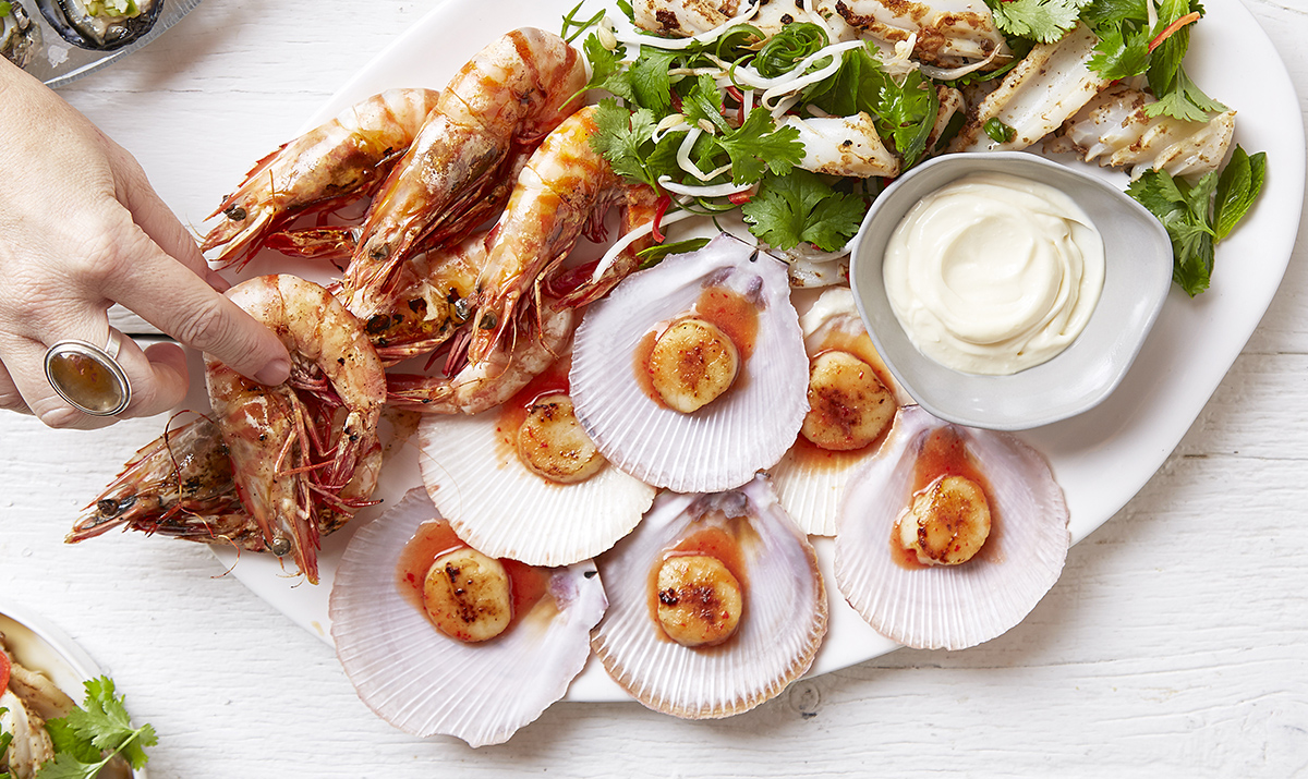 BBQ Prawns and Aioli_