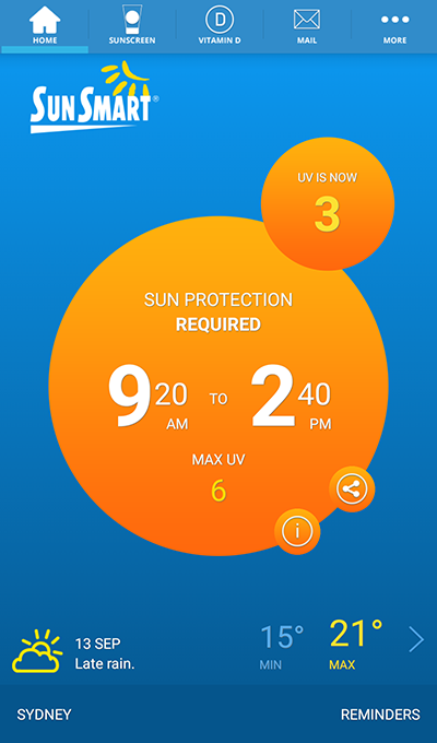 CancerCouncil SunSmart app