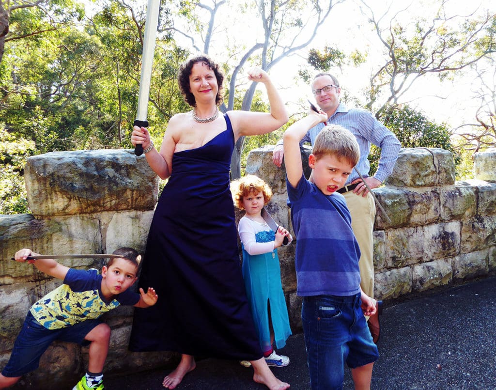 Carla Janssen and her family