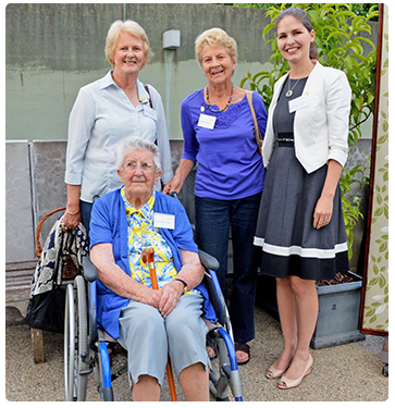 Claire Wakefield with Harry Paul's family