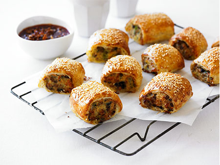 Mushroom Sausage Rolls