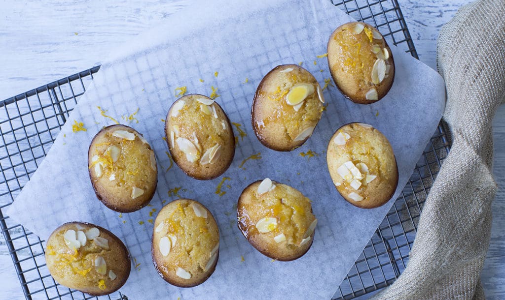Orange and almond friands