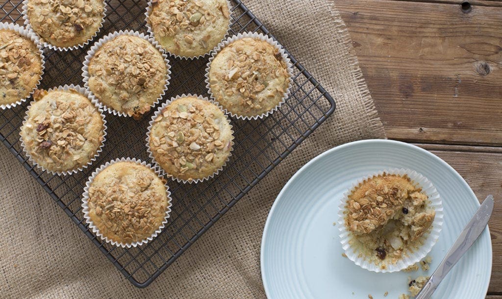 Pear and Muesli muffins