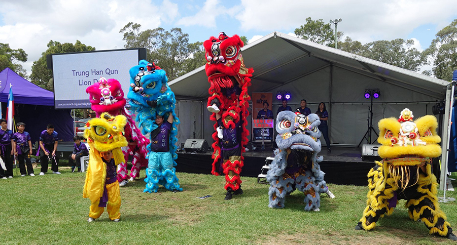 Trung Han Qun Lion Dance group at Relay For Life Fairfield 2018