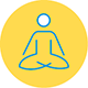 icon showing yoga