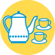 icon showing a tea set