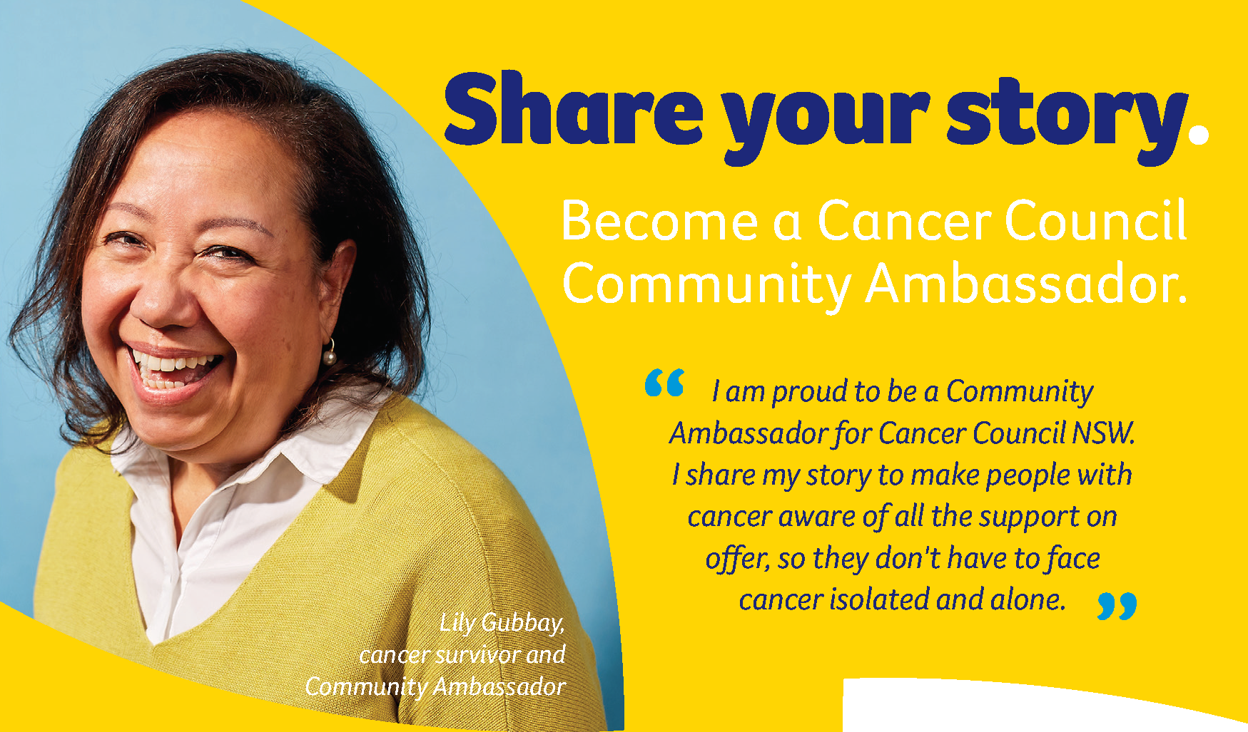 Share Your Cancer Story Cancer Council NSW