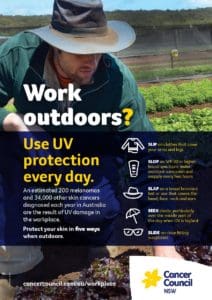 Work outdoors UV poster