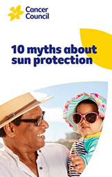 '10 myths about sun protection' brochure cover thumbnail