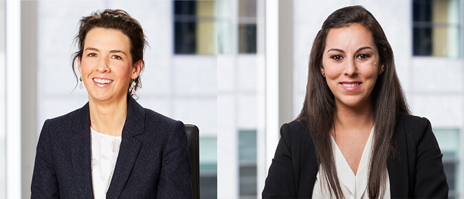 Emma Dunlevie and Ilana Kacev from Russell Kennedy Lawyers offer pro bono services.