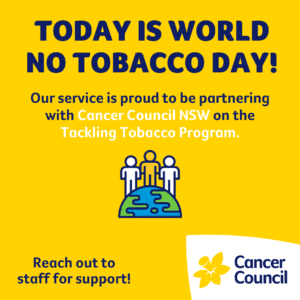 Today is World no Tobacco Day social tile