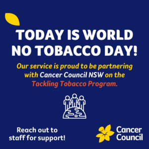 Today is World no Tobacco Day social tile