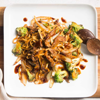 Beef and broccoli stir fry