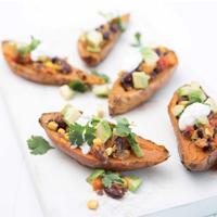 Mexican baked sweet potatoes 