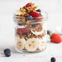 muesli fruit pot