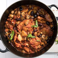 Slow cooker chicken cacciatore packed