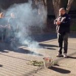 Aboriginal smoking ceremony.