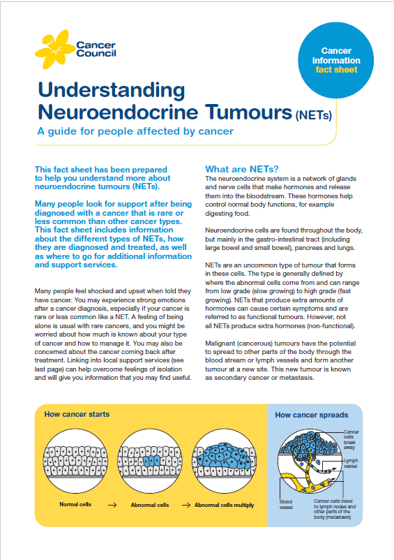 Understanding Neuroendocrine Tumours cover thumbnail
