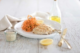 carrot salad with fish
