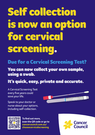 image of cervical self-collection poster