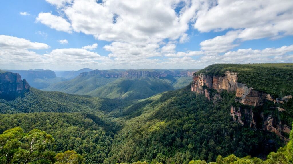 A beautiful view in the Blue Mountains of New South Wales.