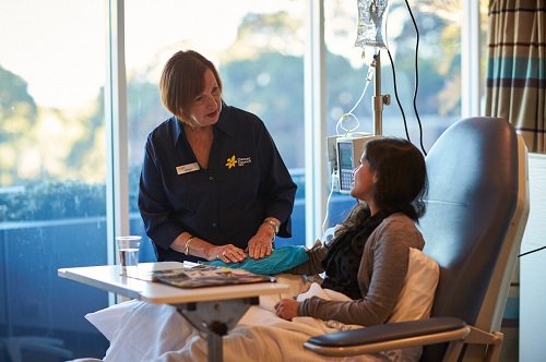 cancer council nsw person helping a woman