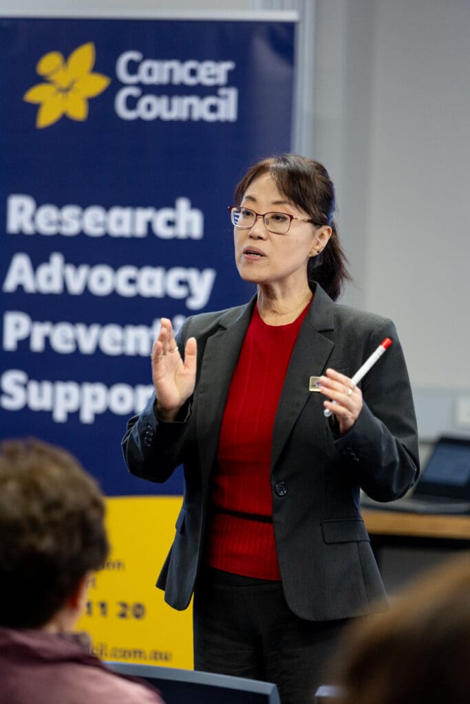Photo of the event where we recently delivered another workshop on women's health and cancer screening.