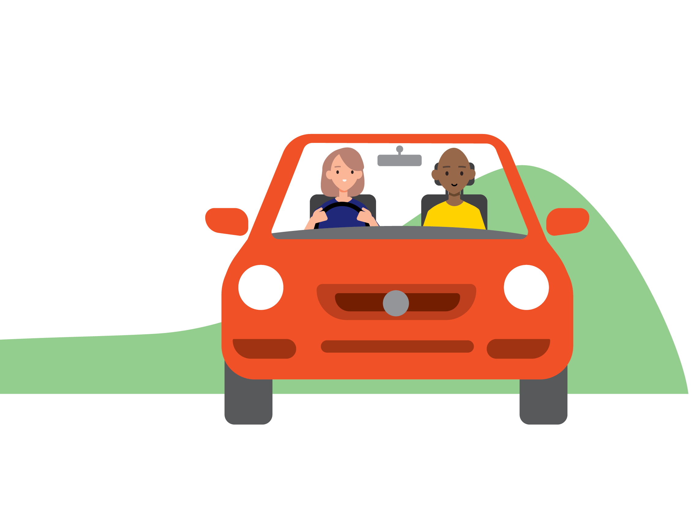 a cartoon car