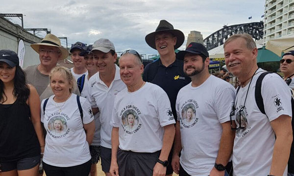 David and some friends at 7 Bridges Walk