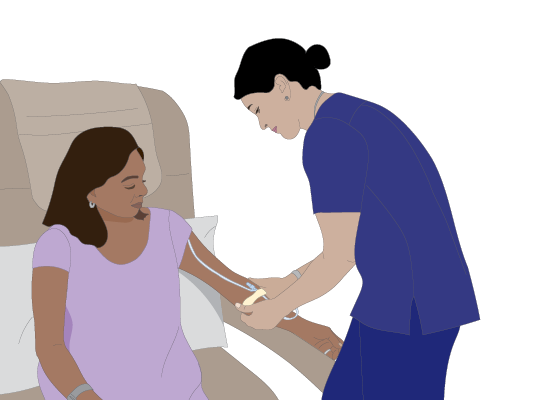 Image of a chemotherapy nurse will give you the chemotherapy medicines.