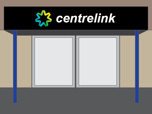 Image of a Centrelink centre.