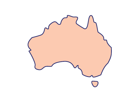 Image of a map of Australia.