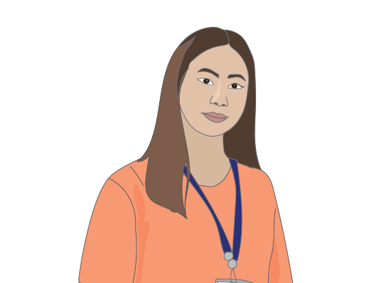 Image of a hospital social worker.