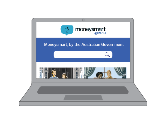 Image of money smart website.