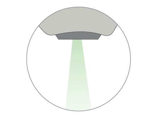 Image of radiation beams used in radiation therapy to kill cancer.