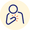 Chest pain icon