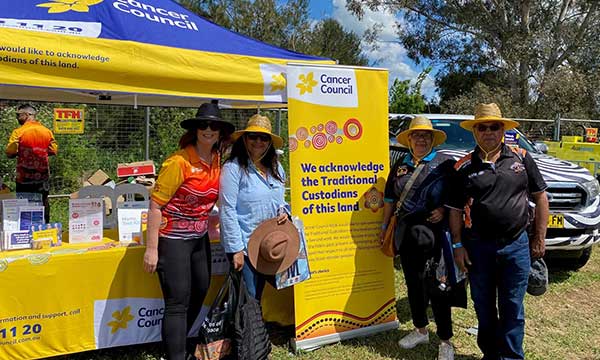 Staff and community members at the Koori Knockout