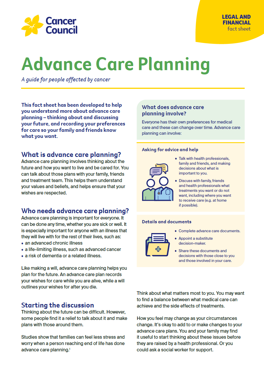 Advance Care Planning cover thumbnail