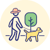 Icon: Walking the dog